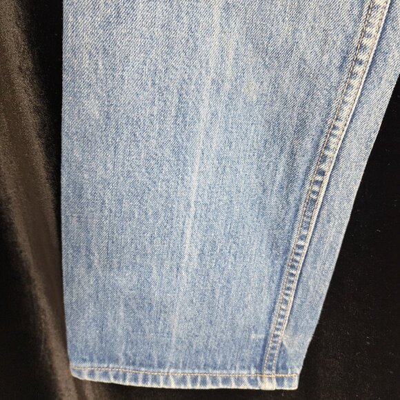 1970's-80's Calvin Klein Jeans Size 11 Mid wash Hi rise Str8 leg 29.5"x 33.5" - Picture 3 of 13